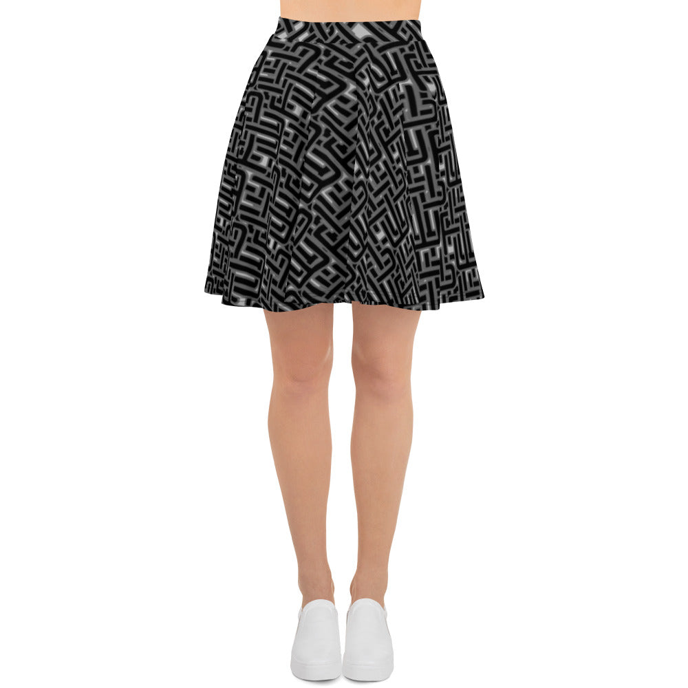 Toni Foldover-Waist Button-Front Skirt